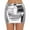 Silver, variant on Clearance Clothes Under $10.00 Abomasnow Women's Sexy Bodycon Pencil Skirts Solid Elastic High Waist Faux Leather Mini Skirts