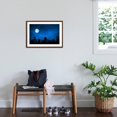 thumbnail image 3 of Art.com Forest in Silhouette with Starry Night Sky and Full Moon , Elements of this Image are Furnished by Photographic Print by OHishiapply, Brown Frame Wall Art, 29" x 21", 3 of 5