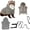 Grey, variant on Ferrets Hoodie And Harness Leash Set For Outdoor Activity Fleece Sweatershirt Secure Leash Ensures Safety for Pet Walking