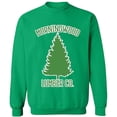 thumbnail image 2 of OXI Crewneck Sweatshirt - Basic Casual Sweatshirts for Men's and Women Fleece Sweatshirt Long Sleeve - Irish Green X-Large, 2 of 2