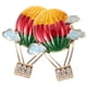 thumbnail image 2 of 1 par de pendientes de globo aerostático, pendientes de diamantes de imitación, adorables pendientes, decoración, 2 of 5