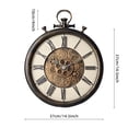 thumbnail image 5 of TIMESS 15" Vintage Gear Wall Clock, Silent Non-Ticking, Battery Operated, Roman Numerals, 5 of 6