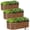 Grain, variant on INNO STAGE Raised Garden Bed Kit Oval Rustproof Metal 3 Pack 4x2x1ft