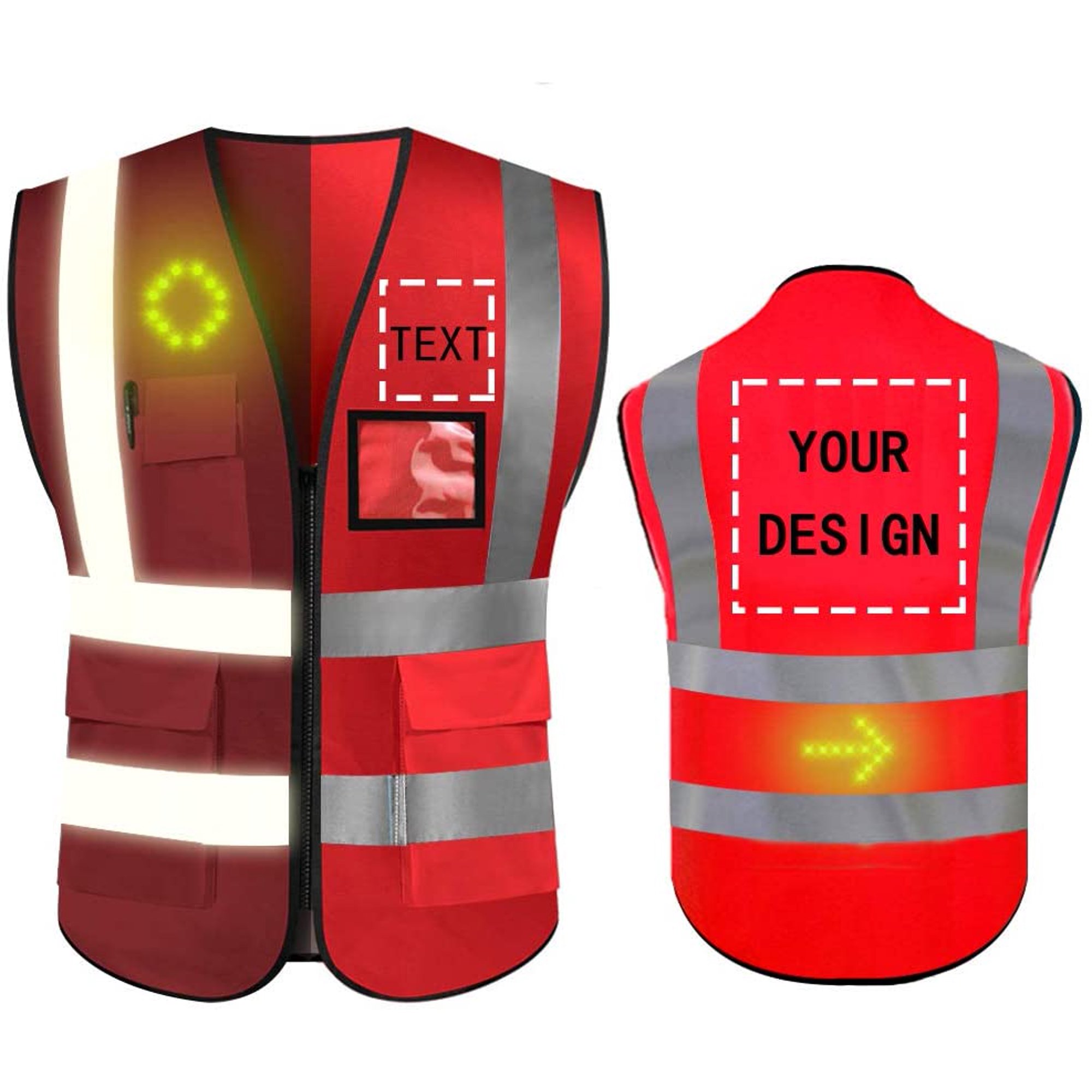 Led Lighted Safety Vest Shelly Lighting
