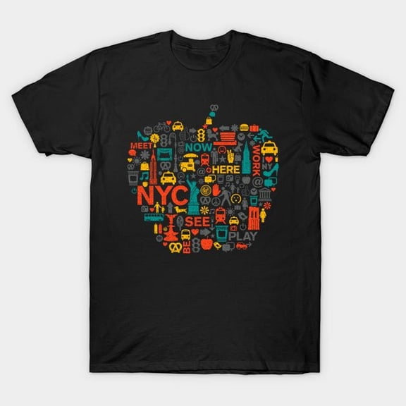 Ny Souvenirs T-shirt Big Apple Of New York City Nyc Tee T-shirt