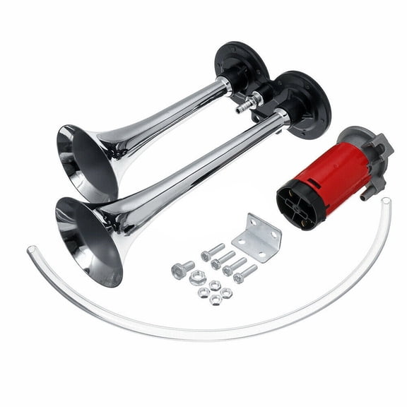 Super Loud Car Electric Horn 1000DB 12V Dual Trumpets Truck Boat Train Speaker