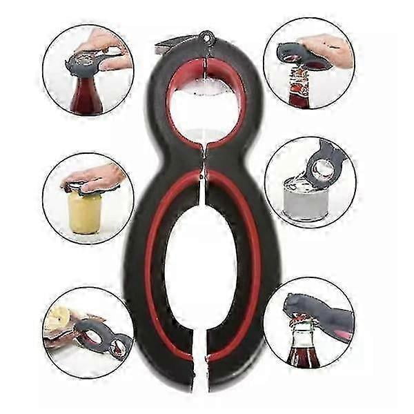 6 in 1 Can Opener Opener for Cans and Caps
