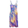 thumbnail image 5 of Vibe Blooming Tulips Design Sleeveless Dress Woman Fashion Long Dresses Women's Summer Suit Dress 2025, 5 of 7