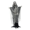 thumbnail image 2 of Party Photo Booth Props Animated Halloween Decorations Halloween Decorations 63" Standing Swinging Decor Light Up Red Sound & Activated Halloween Animatronics For Home Party Indoor Outside Yard, 2 of 9