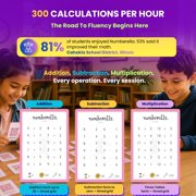 Numberella Deluxe Math Card Game – Level 1 | Ages 7–10, Grades 2–4 | Mental Math & Times Tables | Award-Winning Data-Proven STEM Game | Family, Homeschool & Classroom | 432 Questions