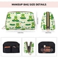 thumbnail image 5 of Salouo Cute Frog1 Pattern Large Cosmetic Bag,Portable Travel Makeup Bag Makeup Brush Organizer Cosmetics Pouch Large Capacity Travel Makeup Case Organizer, 5 of 8