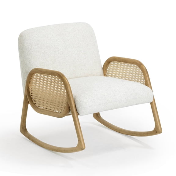TOV Furniture Bonney Cream Performance Fabric Rocking Chair