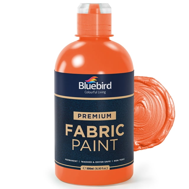 Pintura para tela BLUEBIRD Tangerina 500 ml permanente