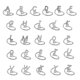 thumbnail image 5 of Anillo Abierto de Cobre Jumpingount con Letras Mayúsculas Ajustable Color Plata Estilo 26 Letras, 5 of 5