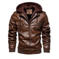 thumbnail image 2 of Chaqueta de cuero de moda, sencilla y generosa, chaqueta de cuero, chaqueta casual para hombre, 2 of 5