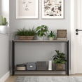 thumbnail image 4 of Console Table, 2-Tier Entryway Table with Storage, 43" Narrow Sofa Table with V Design, Industrial Console Table for Entryway, Living Room, Hallway, Foyer, Corridor, Office-Grey, 4 of 11