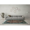 thumbnail image 3 of Ahgly Company Indoor Rectangle Persian Light Blue Traditional Area Rugs, 7' x 10', 3 of 4