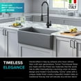 thumbnail image 6 of Kraus Turino 33 inch Farmhouse Reversible Apron Front Fireclay Single Bowl Kitchen Sink in Matte Grey, 6 of 17
