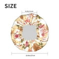thumbnail image 4 of Kdxio Key Lock And Flowers Print Shower Cap for Women,Elastic and Reusable,Double Waterproof Layers Bathing Hat, 4 of 6