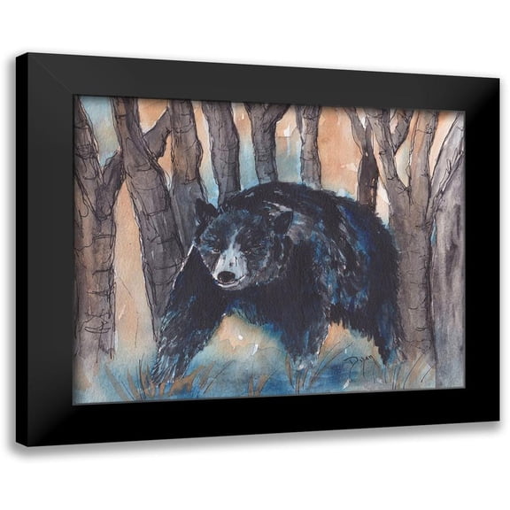 Dyer, Beverly 14x12 Black Modern Framed Museum Art Print Titled - Momma Bear