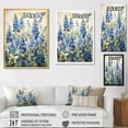 thumbnail image 4 of Designart "Peaceful Blue Bonnets IV" Blue Bonnets Picture Framed Wall Art Prints, 4 of 5