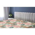 thumbnail image 5 of Ambesonne Tropical Fitted Sheet, Exotic Banana Palm Plot, Twin Size, Blush Coral and Caramel, 5 of 5