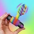 thumbnail image 7 of Bang! Vibrating Rainbow Silicone Rechargeable Anal Plug, Multicolor, 7 of 7