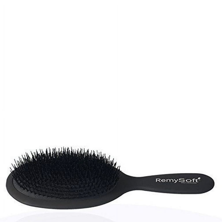 RemySoft Beauty & Opulence Boar Bristle Brush - Safe for Hair Extensions, Weaves