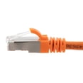 thumbnail image 2 of NavePoint Ethernet Patch Cable CAT6, F/UTP, 26AWG, 7 Ft,  5 pack, Orange, 2 of 4