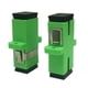 thumbnail image 3 of Cerrxian Sc Adaptador De Fibra Óptica Monomodo Sc Hembra A Sc Hembra Apc Simplex Acoplador De Fibra Óptica Monomodo Adaptador De Conector De Internet De Red Con Panel De Montaje (Verde, Paquete De 5), 3 of 5