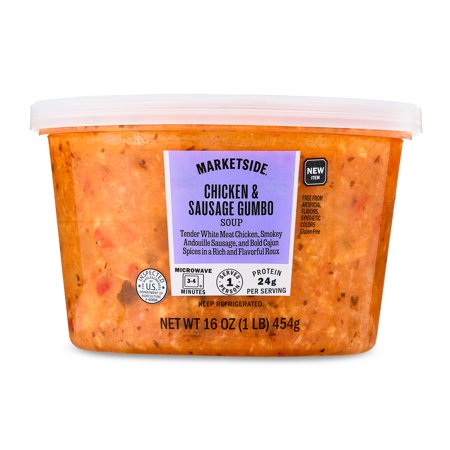 Marketside Chicken & Sausage Gumbo Soup, 16 oz Cup