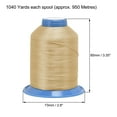 thumbnail image 4 of Uxcell Polyester Thread Extra-strong 1040 Yards 300D/0.38mm Wheat, 4 of 6