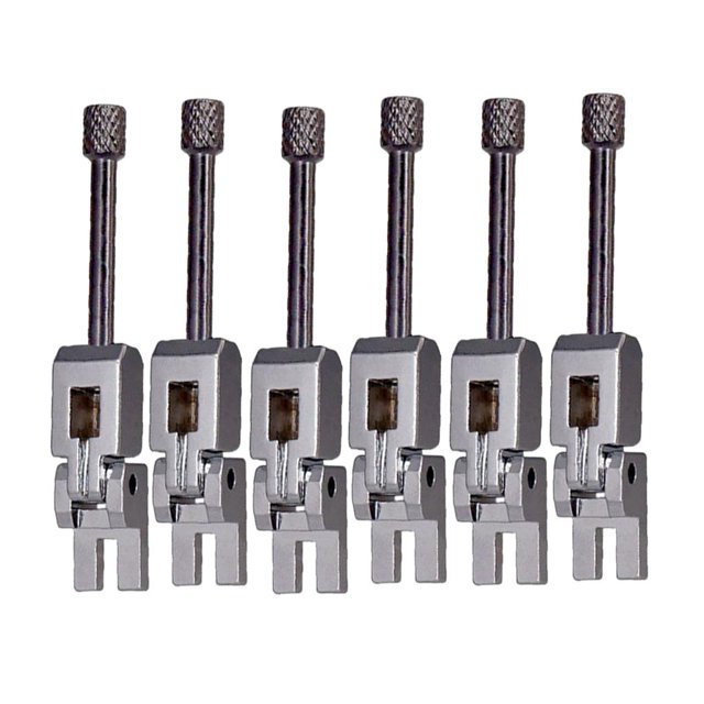 de 6 Monturas de Puente de Trémolo de Aleación de Zinc para Guitarra Eléctrica - 1 Plata Gloria Sillines Trémolo Bridge