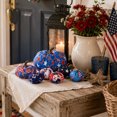 thumbnail image 6 of Halloween Decoration Indoor Outdoor Clearance Under $5.00! Thanksgiving Fall Decorations for Home, 7PCS Halloween Fabric Wrapped Artificial Pumpkin Decor Set, 6 of 7