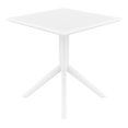 thumbnail image 4 of Pemberly Row Contemporary Square Table 27 inch White, 4 of 6
