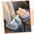thumbnail image 4 of XIMIN Toddler Slippers Cute Cartoon Bunny Plush Slippers Boys Girls Fluffy Memory Foam Comfy Cozy Home Slippers Winter Warm Indoor Cute Bunny Shoes, 4 of 6