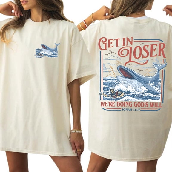 We're Doing God's Will Christian Humor Graphic Casual T-Shirt for Men and Women