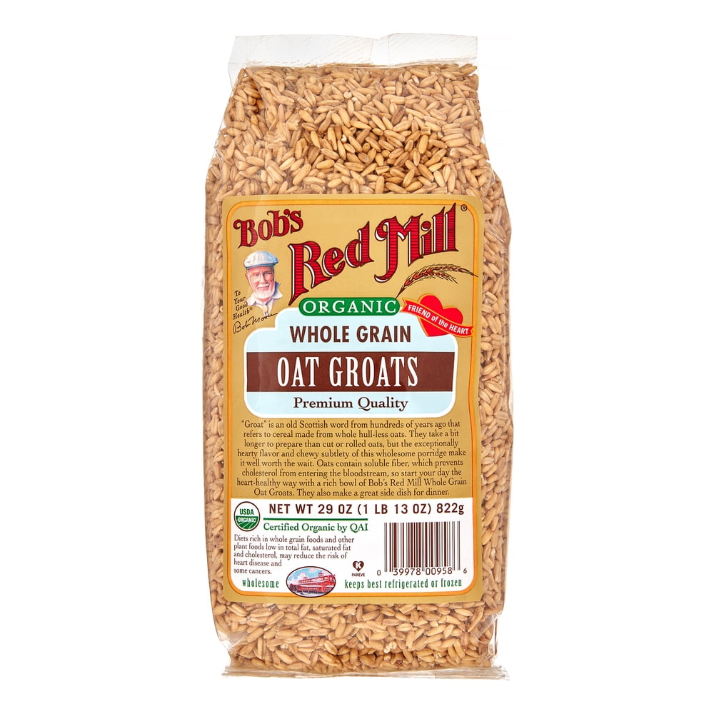 Bobs Red Mill Organic Whole Oats Groats, 29 Oz