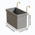 thumbnail image 3 of Byujiro Hanging Laundry Hamper Hook-On Wall Mount Dirty Clothes Storage Basket with Thickened Reinforced Frame, Collapsible Space Saving Garment Organizer Bin, Portable Wash Tote for Bathroom, 3 of 6