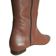 thumbnail image 5 of Delman Womens D-Molly Leather Riding Boot Shoe, Mahogany Calf, US 10, 5 of 5