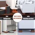 thumbnail image 4 of 4PCS Bed Risers Heavy Duty Adjustable Furniture Risers 3 Inches Bed Lifts Risers for Bed Frame  Sofa  Desk Leg Lifts Up to 10 000 LBs, 4 of 8