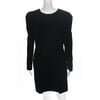 Pre-owned|Jill Jill Stuart Womens Mid Thigh Crew Neck Velvet Dress Black Size 14 10766320