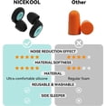 thumbnail image 5 of ShenMo Earplugs for Black Green Sleeping - 1 Pair 27dB Ear Plugs, Reusable Silicone Hearing Protection, Earplugs for Sleep Work Concerts Study, 5 of 5