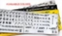 CRESTIN- English Uk Keyboard Sticker Large Letters Black For Computer Laptop