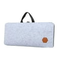 thumbnail image 4 of Estuche para teclado de PC, bolsa de almacenamiento de fieltro para teclado, a prueba de polvo, portátil, para oficina, a prueba de golpes, versátil, Gris claro, 4 of 8