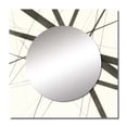 thumbnail image 2 of Designart "Minimalism in Black and White VII" Abstract Shapes Square Mirror For Wall Decor - Large Black Square Mirror Printed Wall Decor - Transitional Square Living Room Mirror, 2 of 5