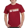 thumbnail image 5 of San Francisco Retro Repeat - Sports Team City Pride Tailgating T Shirt - Medium - Cardinal, 5 of 6