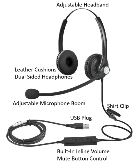 usb headset with inline mute switch
