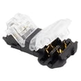 thumbnail image 3 of pitrice Universal Plastic 2-way Wire Connector Portable Quick Splice T Crimp Terminal Cable Connection Electronic Replacing Parts, 3 of 6