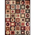 thumbnail image 5 of Concord Global 60237 7 ft. 10 in. x 10 ft. 10 in. Soho Round & Squares - Black, 5 of 5